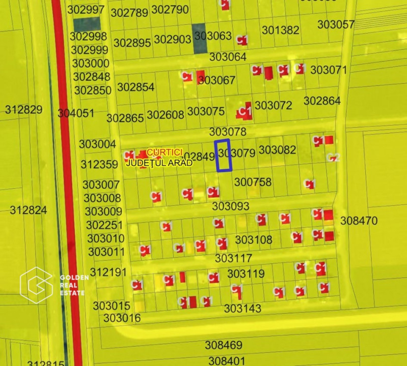 Teren intravilan, 500 mp, Localitatea Curtici