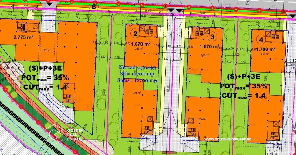 Teren constructii (S)+P+3E, zona Braytim 