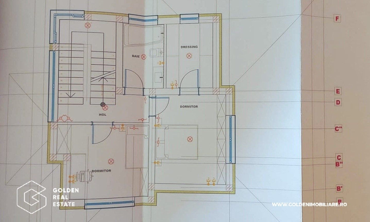 Casa la rosu cu design atractiv, Vladimirescu