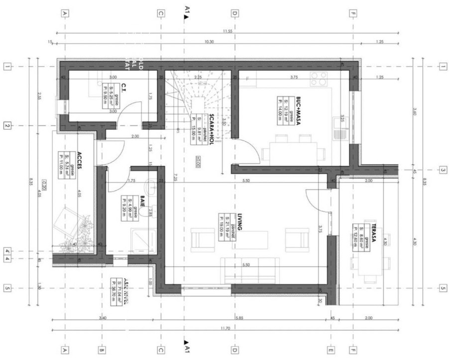 Casa/Vila HERA P+E, teren 400-700 mp, Cartierul Athena, comision 0%