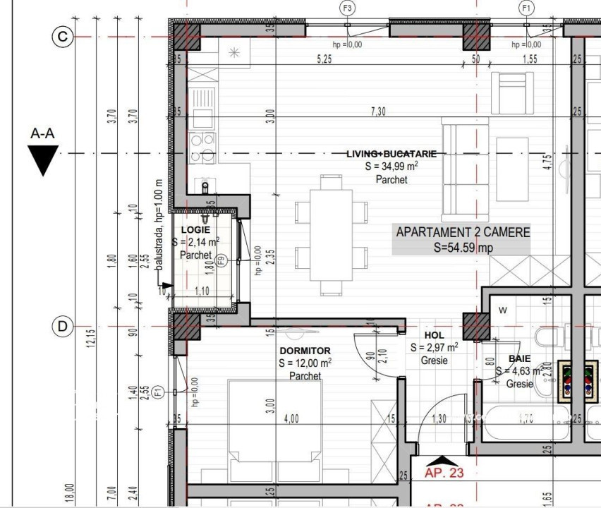 Apartament nou, 2 camere, Calea Torontalului-Comision  0%