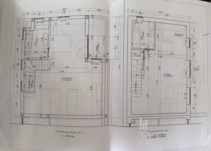 Apartament tip duplex cu terasa, Aradul Nou, comision 0%